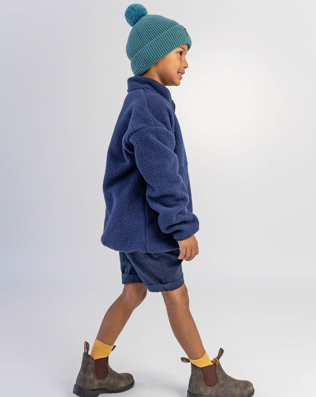 Quarter Zip Fleece - Blue