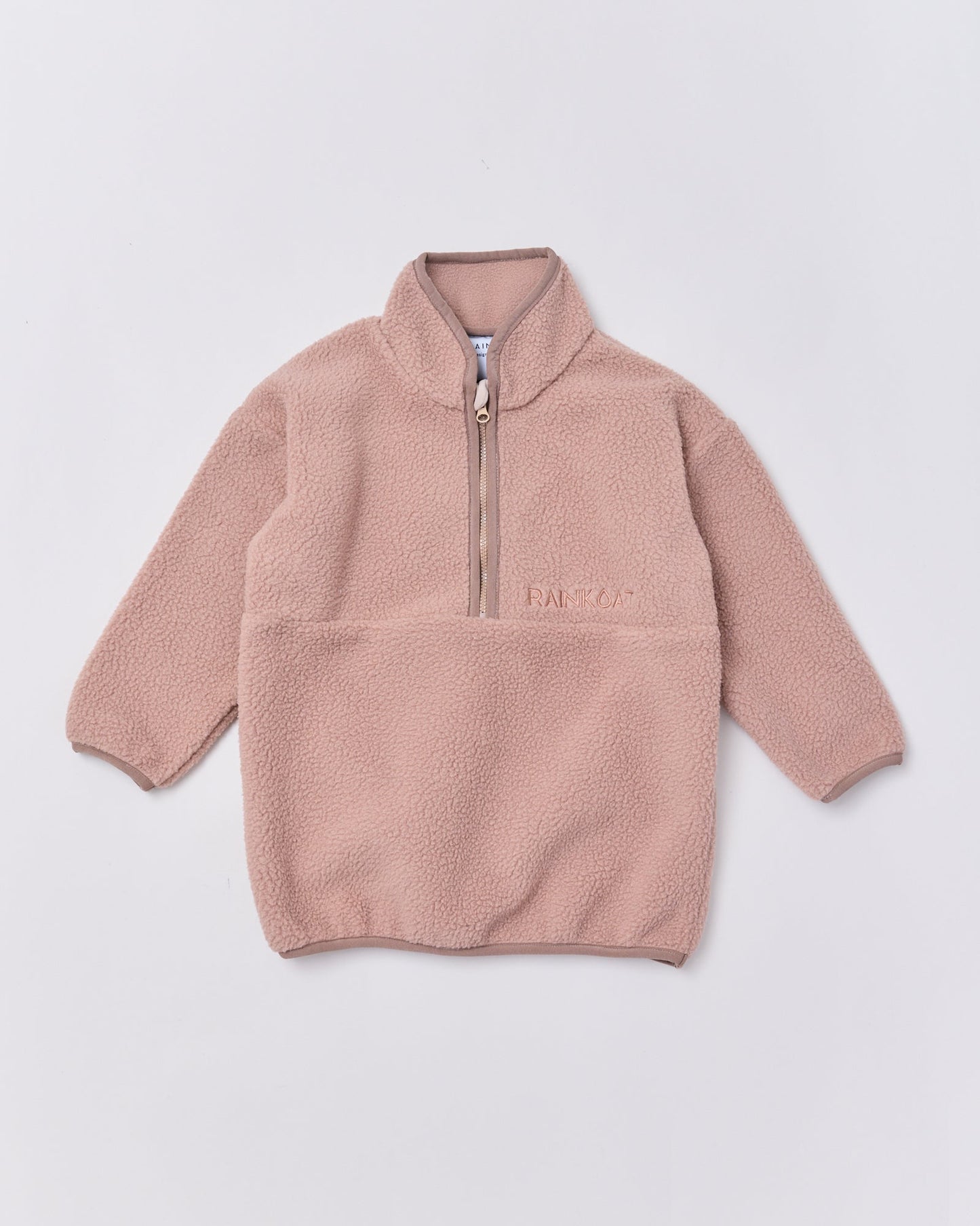 Quarter Zip Fleece - Light Brown