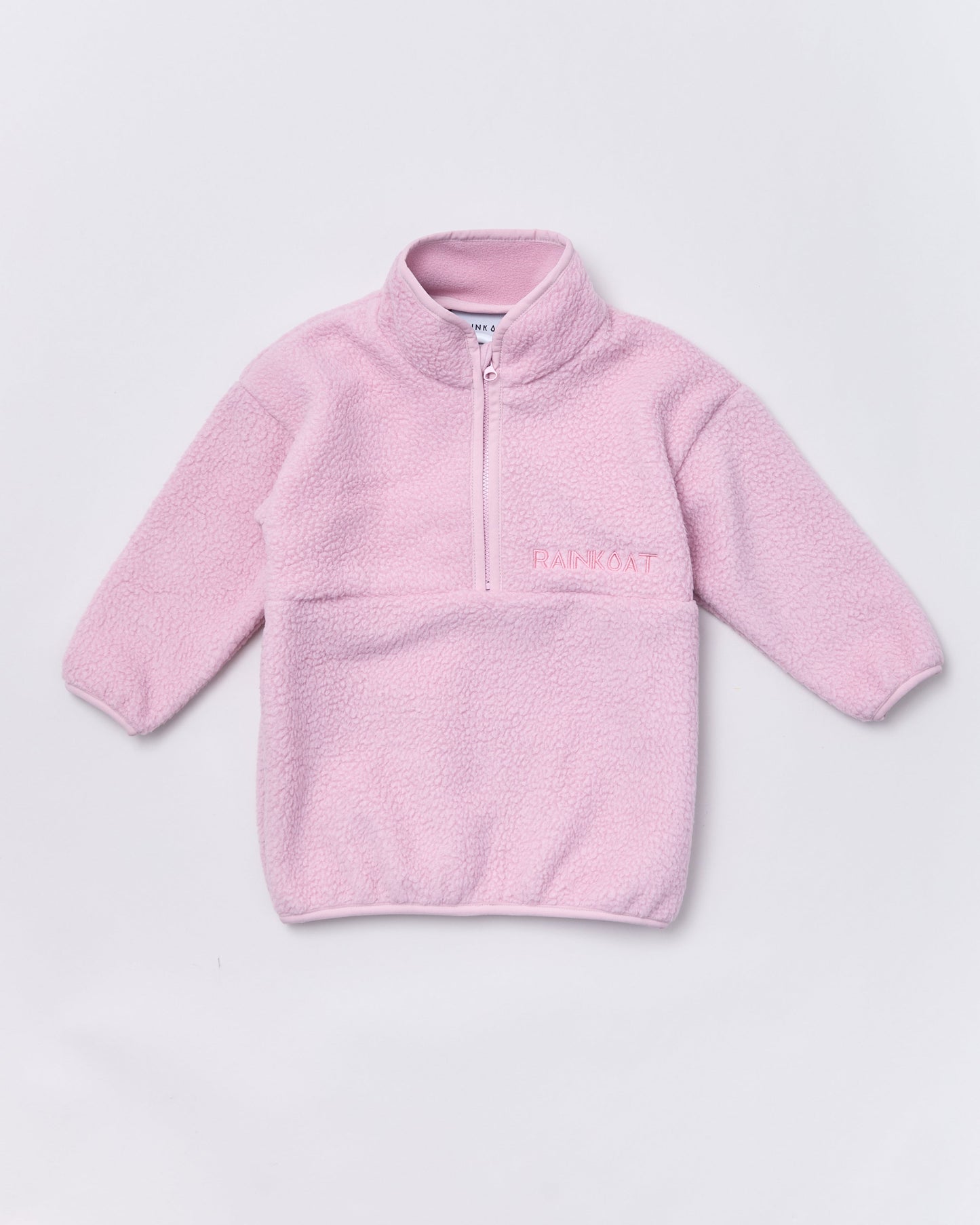 Quarter Zip Fleece - Blush Pink