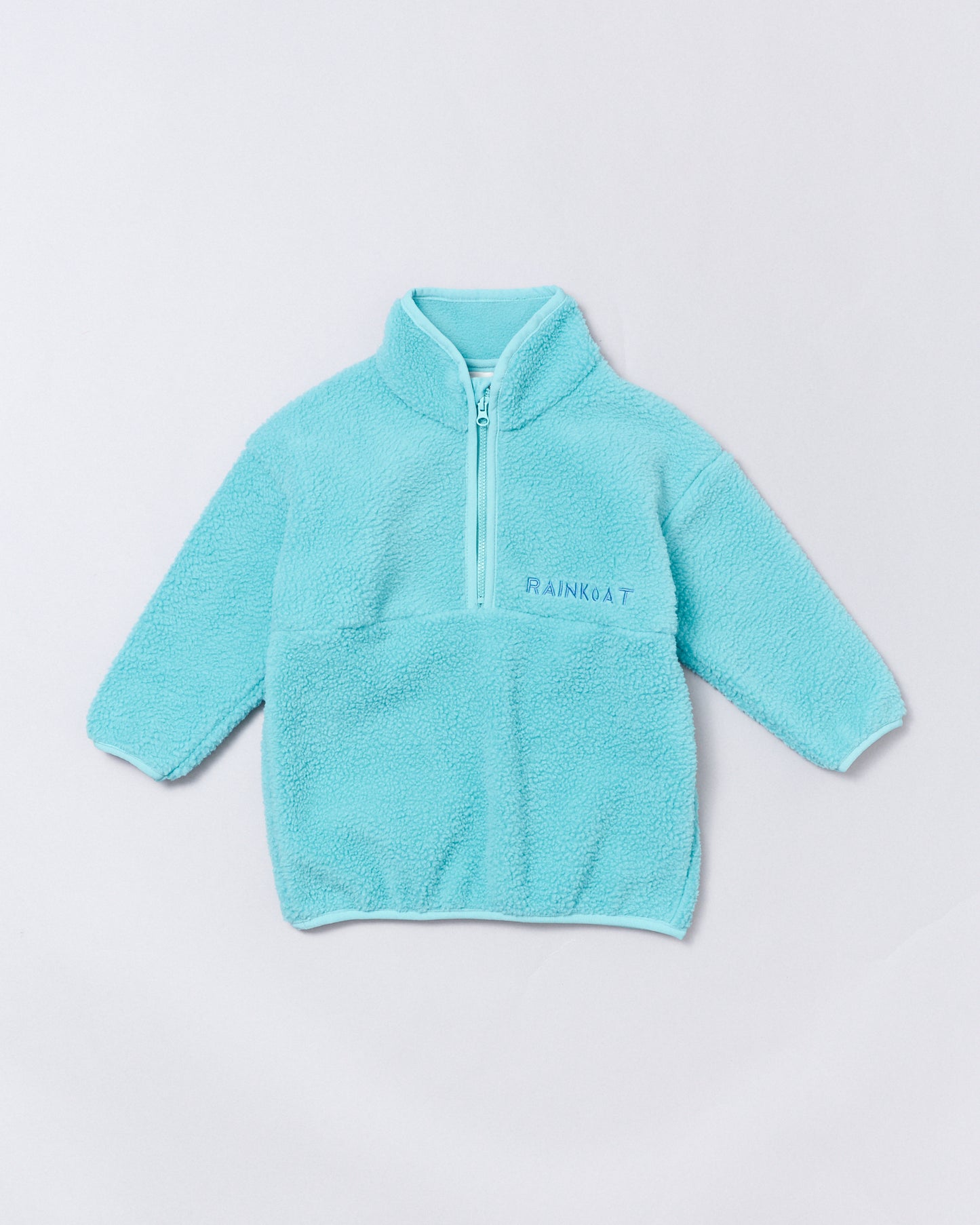 Quarter Zip Fleece - Aqua Blue
